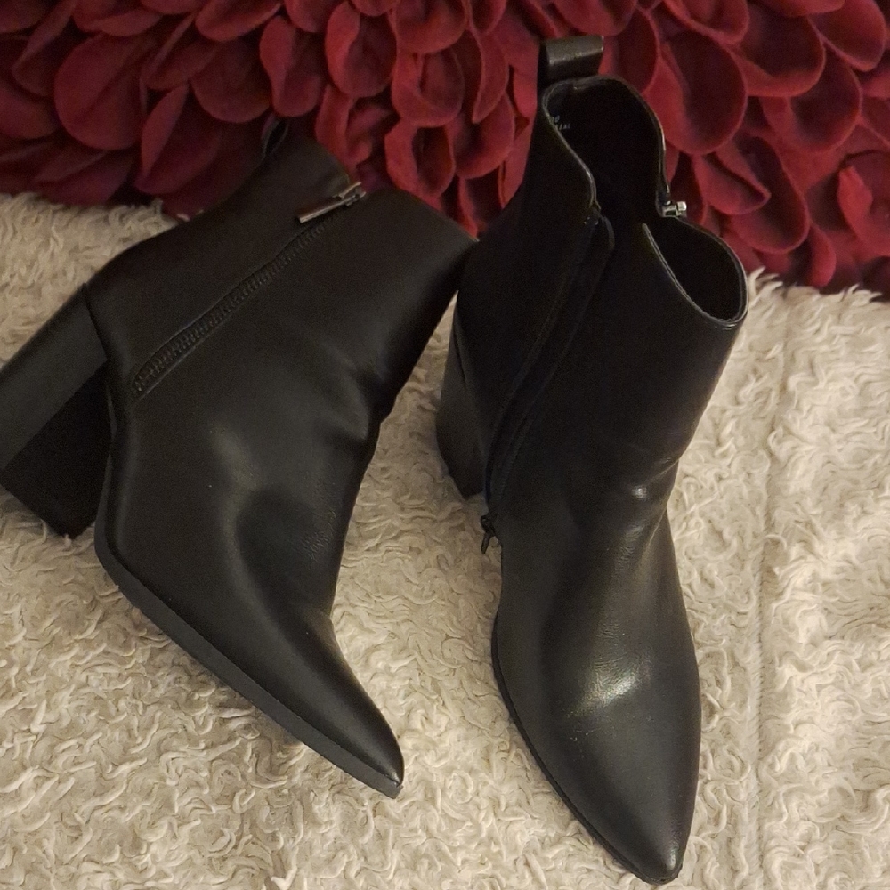 Sleek Black Ankle Boots